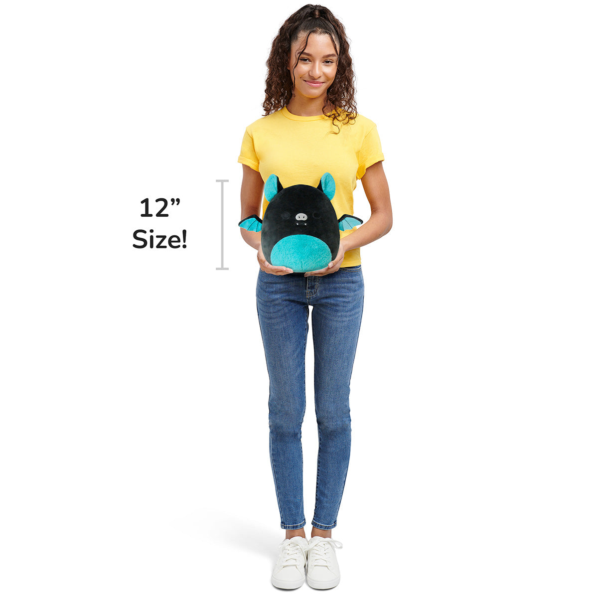 Squishmallows - Squishmallows 12" Aldous the Black and Teal Fruit Bat | Jazwares