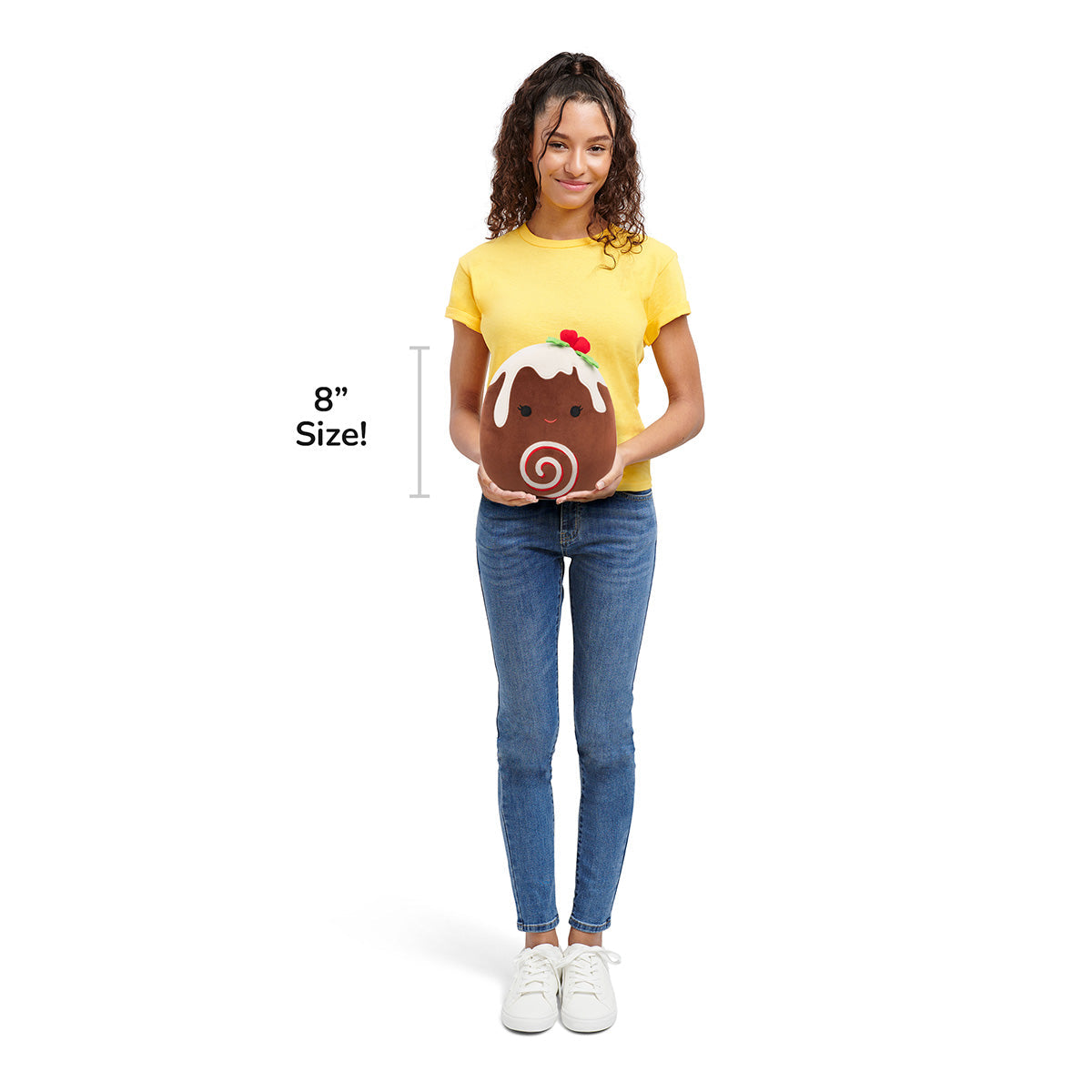 Squishmallows - Squishmallows 8" Fleur the Yule Log with Holly | Jazwares