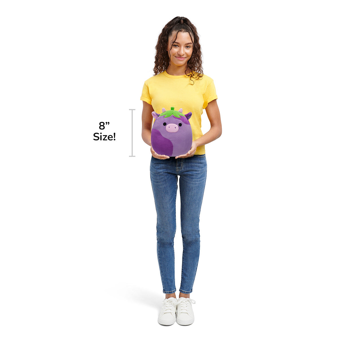 Squishmallows - Squishmallows 8" Frederick the Eggplant Cow | Jazwares