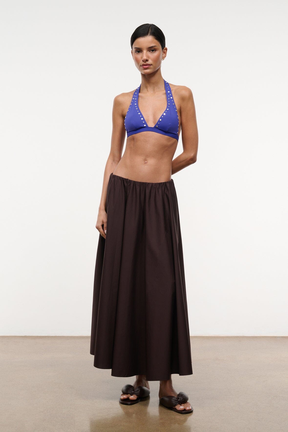 STAUD | Milano Skirt Earth