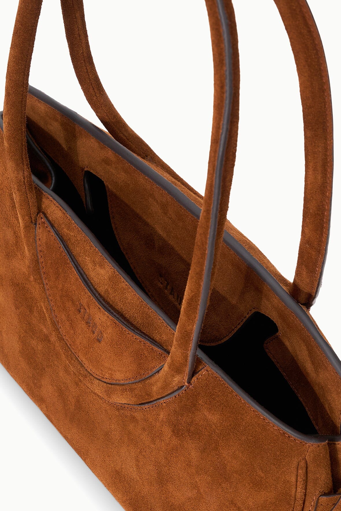 STAUD | Maude Shoulder Bag Tabac Suede