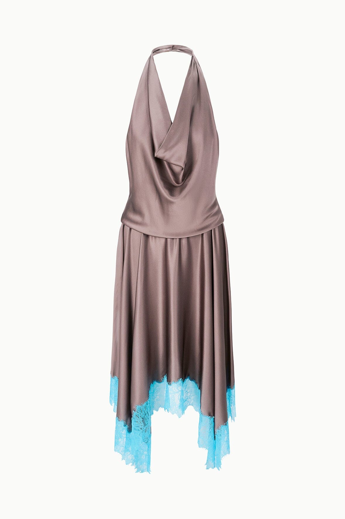 STAUD | Elira Silk Dress Mink Pool