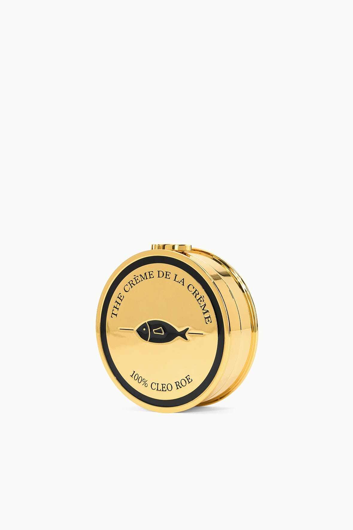 STAUD | Gold Caviar Tin Clutch With Chain Strap - Staud