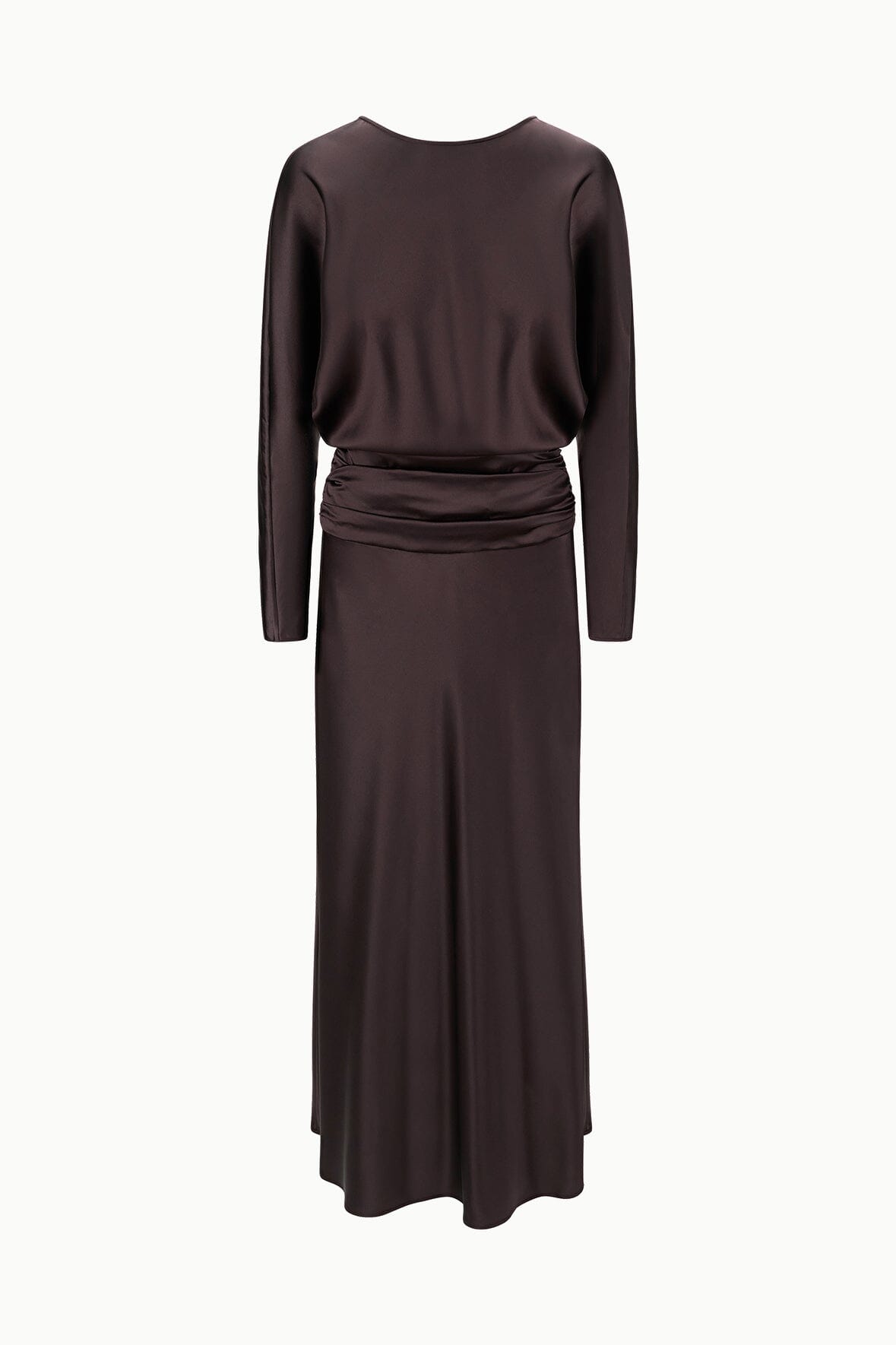 STAUD | Freda Silk Dress Earth