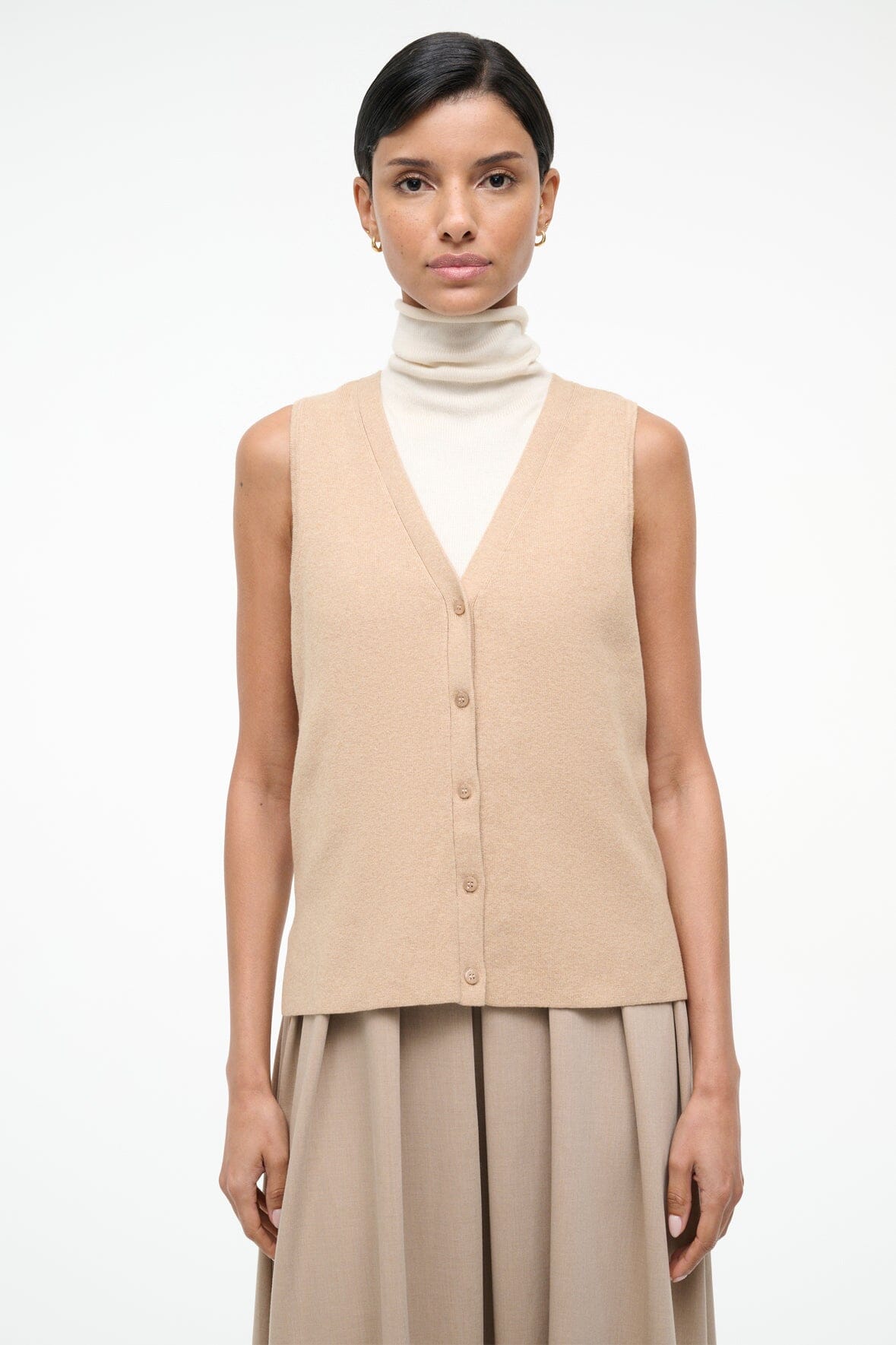 STAUD | Madeline Dress Wheat