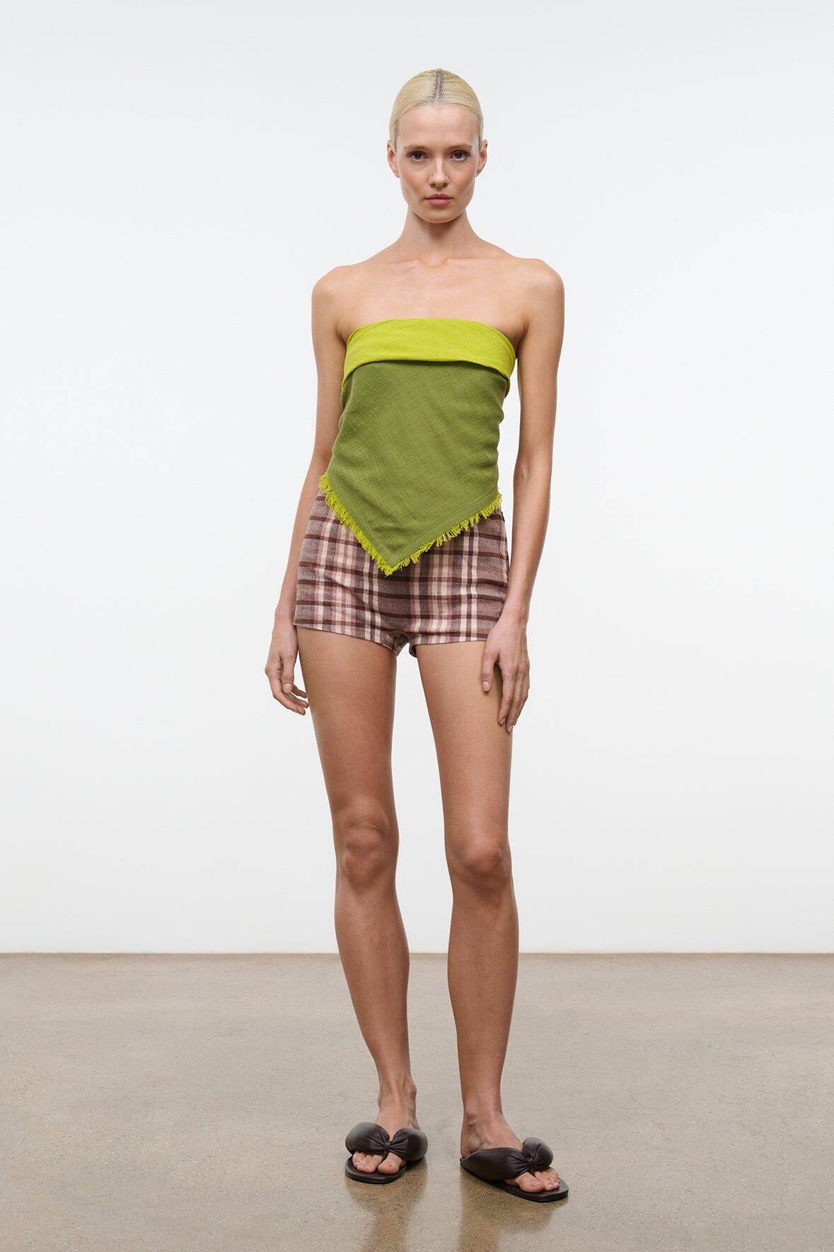 STAUD | Nilo Short Tuscany Plaid