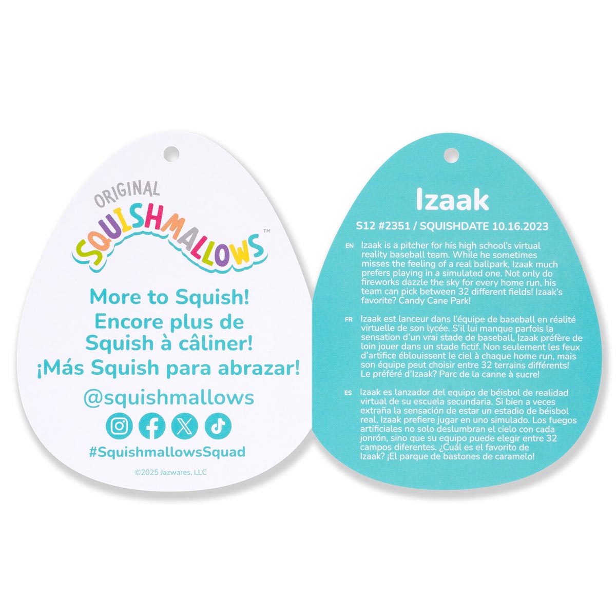 Squishmallows - Squishmallows 12" Izaak the Blue Slushy | Jazwares