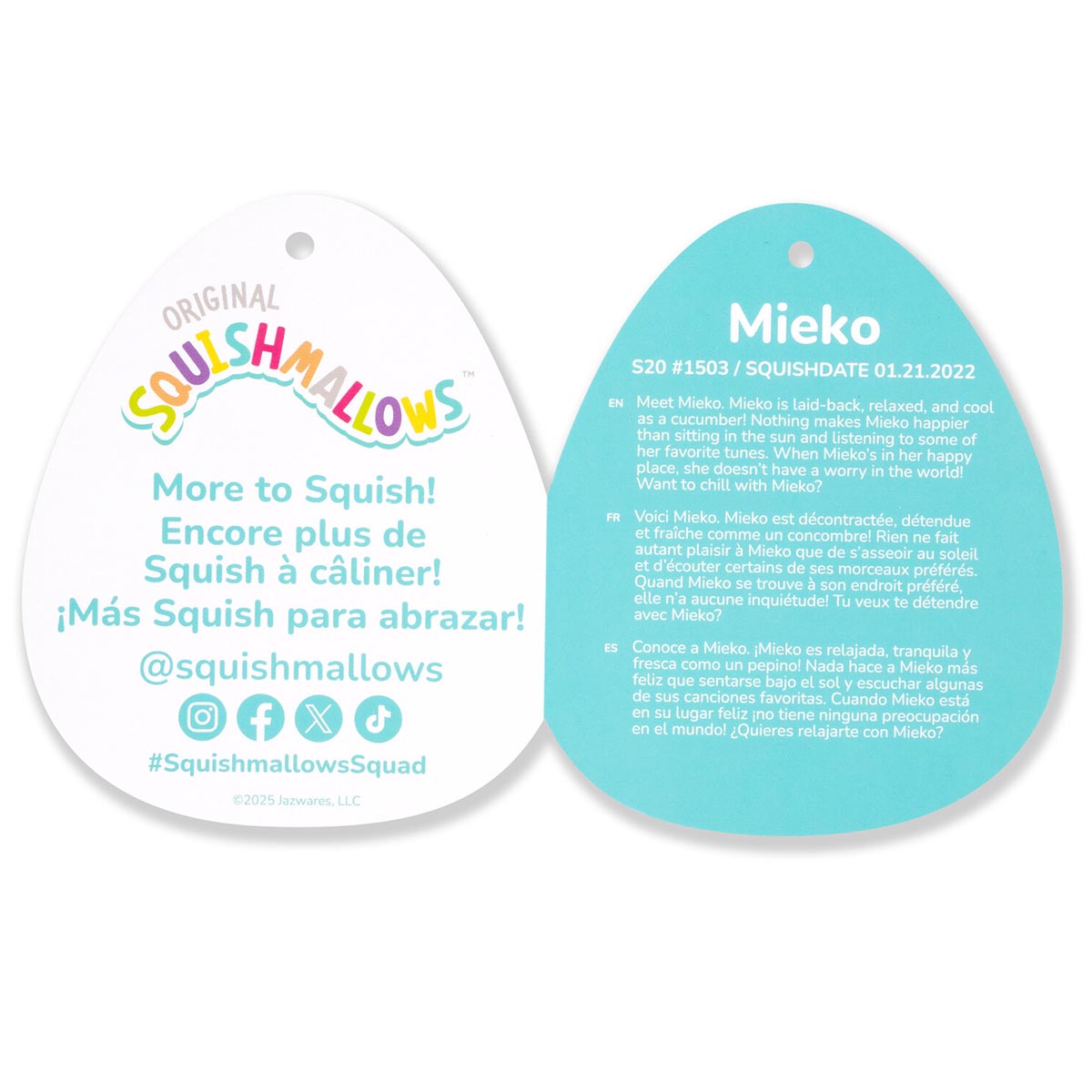 Squishmallows - Squishmallows 20-Inch Mieko the Pina Colada in Coconut | Jazwares