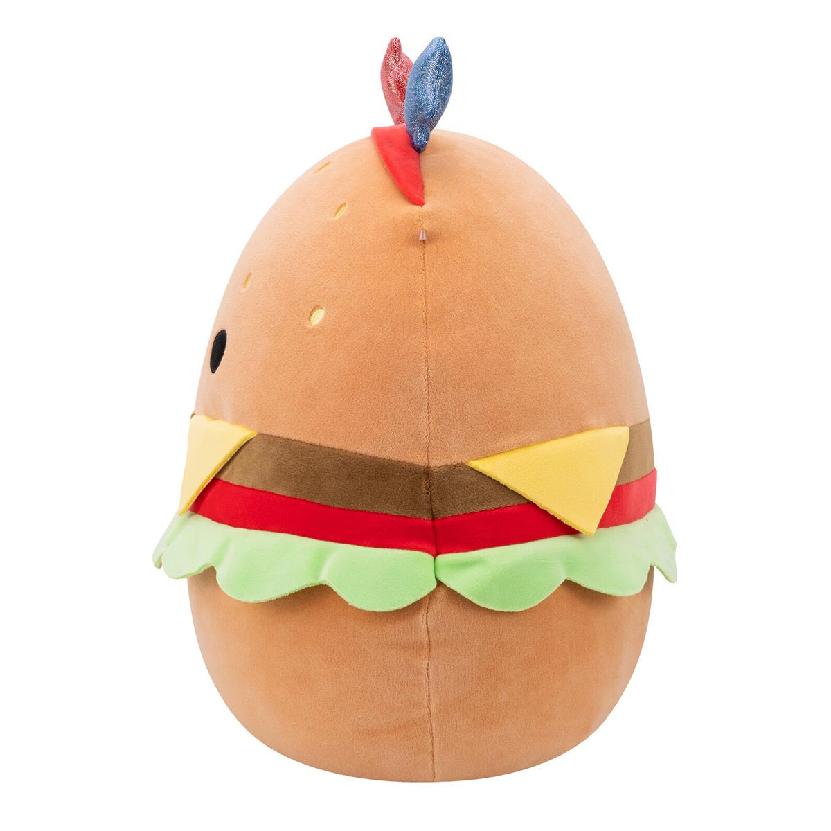 Squishmallows - Squishmallows 14" Carl the Cheeseburger with Red and Blue Star Headband | Jazwares