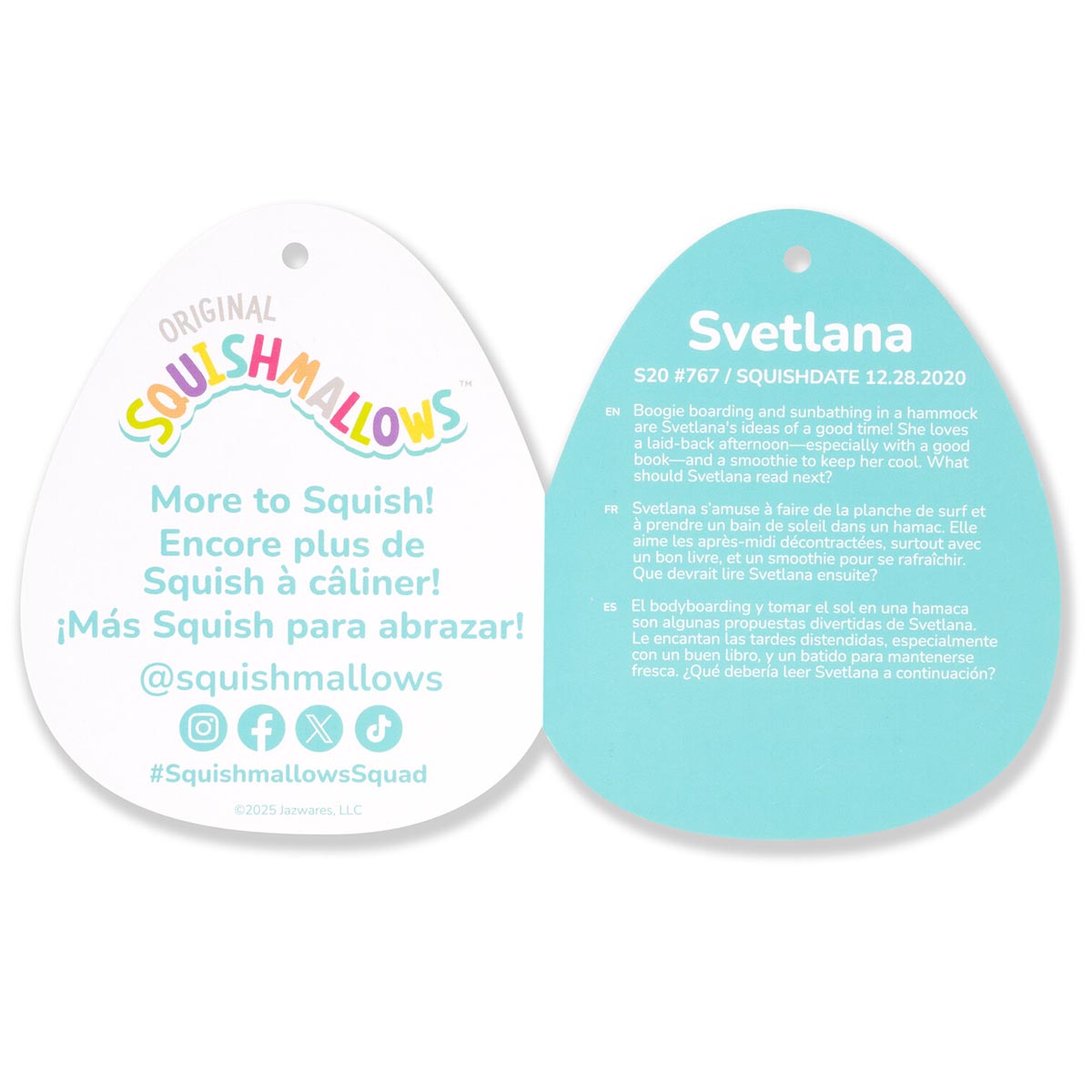 Squishmallows - Squishmallows 20" Svetlana the Teal Caticorn Mermaid | Jazwares