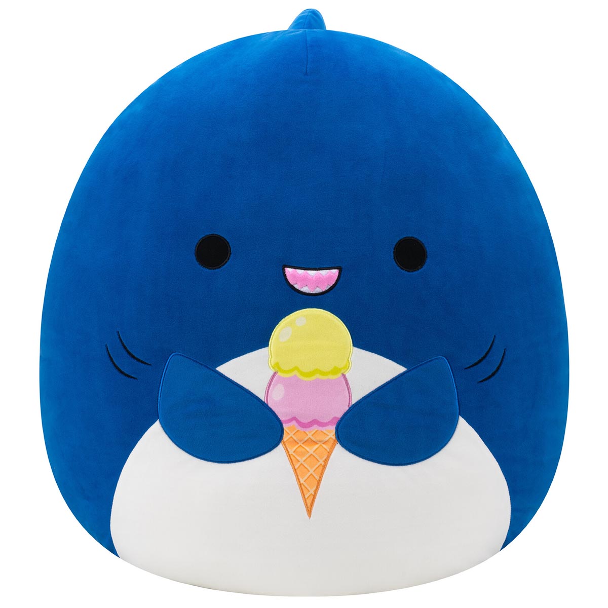 Squishmallows - Squishmallows 20" Mav the Blue Shark Holding Ice Cream | Jazwares