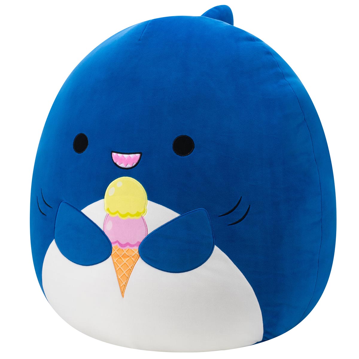 Squishmallows - Squishmallows 20" Mav the Blue Shark Holding Ice Cream | Jazwares