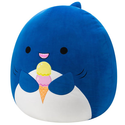Squishmallows - Squishmallows 20" Mav the Blue Shark Holding Ice Cream | Jazwares