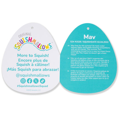 Squishmallows - Squishmallows 20" Mav the Blue Shark Holding Ice Cream | Jazwares