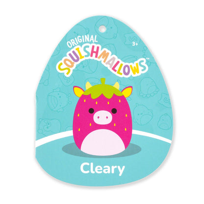 Squishmallows - Squishmallows 12" Cleary the Hot Pink Strawberry Cow | Jazwares
