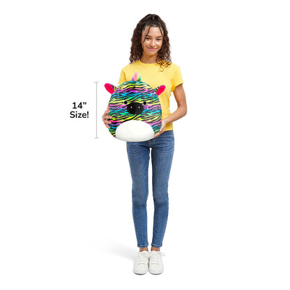 Squishmallows - Squishmallows 14" Safiyah the Rainbow Zebra | Jazwares