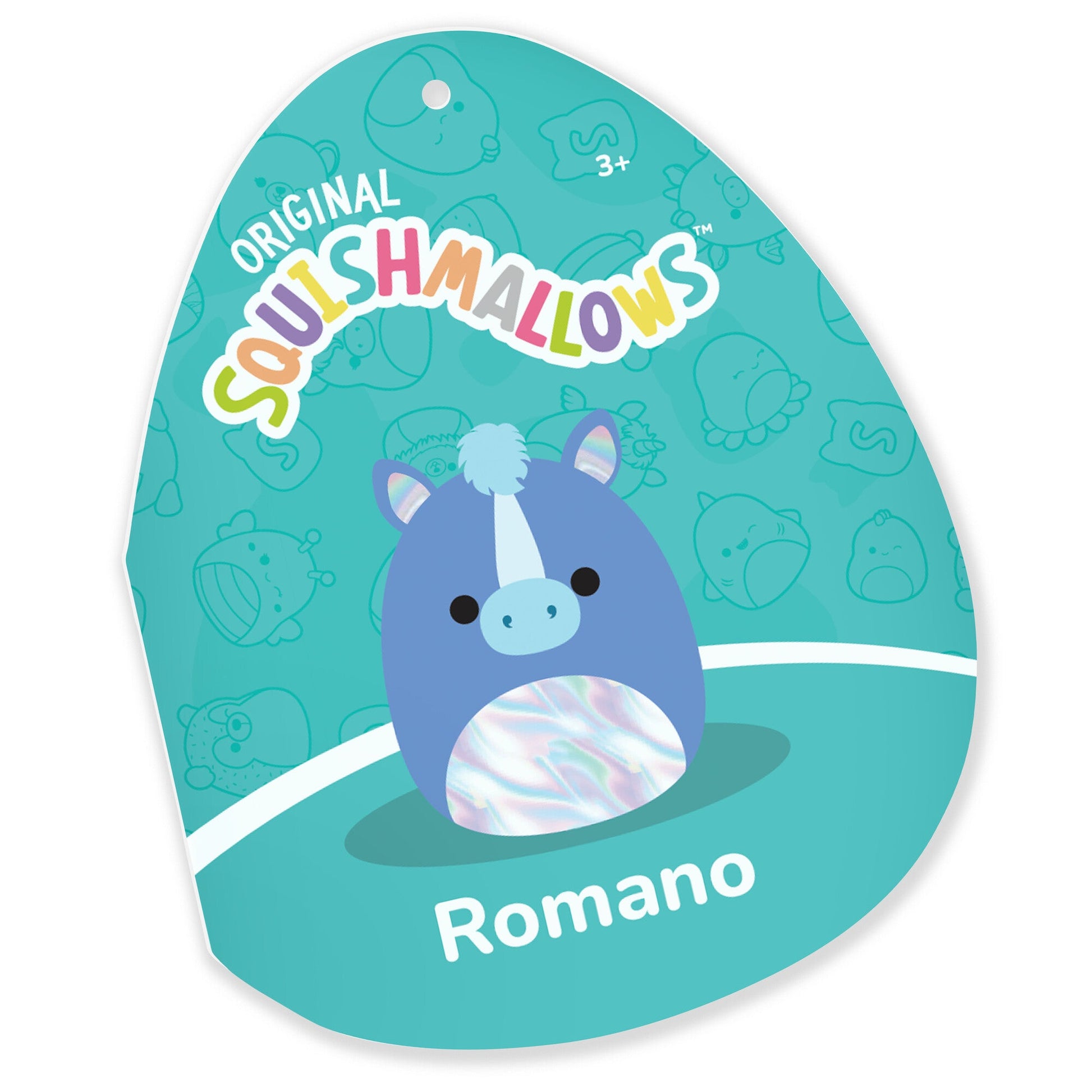 Squishmallows - Squishmallows 16" Mythical Creature Romano the Blue Hippocampus | Jazwares