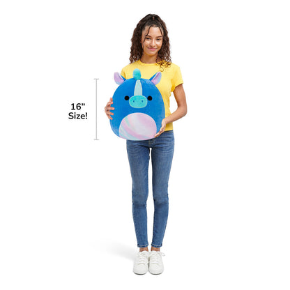 Squishmallows - Squishmallows 16" Mythical Creature Romano the Blue Hippocampus | Jazwares