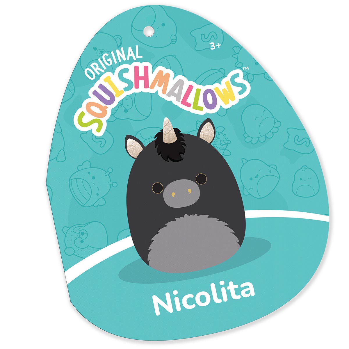 Squishmallows - Squishmallows 12" Nicolita the Black and Gold Unicorn | Jazwares