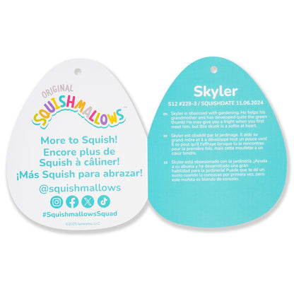 Squishmallows - Squishmallows 12" Skyler the Black and White Skunk Bat | Jazwares