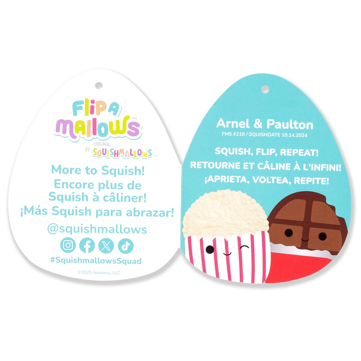 Squishmallows - 5" Arnel & Paulton FlipAMallows | Jazwares