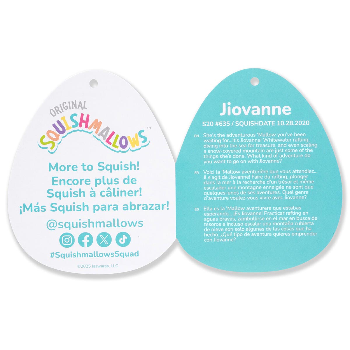 Squishmallows - Squishmallows Jiovanne the Periwinkle Cat | Jazwares