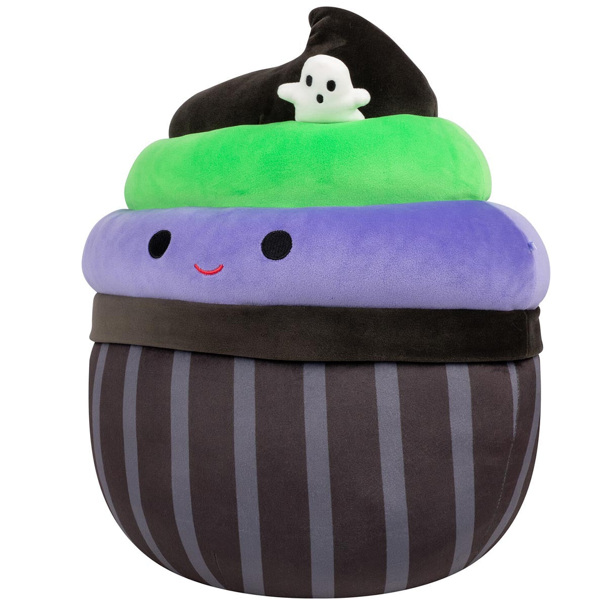 Squishmallows - Squishmallows 12" Kurt the Black Cupcake With Green and Purple Frosting | Jazwares