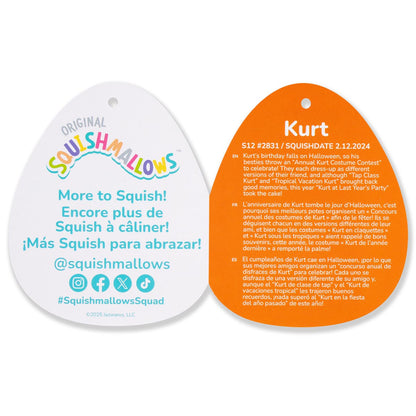 Squishmallows - Squishmallows 12" Kurt the Black Cupcake With Green and Purple Frosting | Jazwares