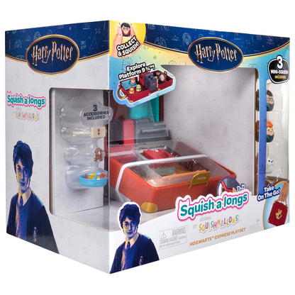 Squishmallows - Squish-a-longs “Harry Potter” Hogwarts Express Playset | Jazwares
