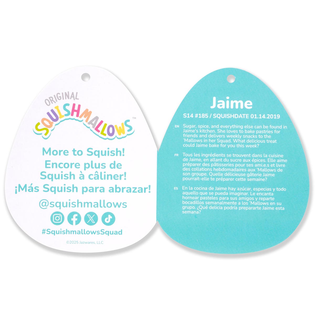 Squishmallows - Squishmallows 14" Jaime the Rainbow Tie-Dye Pegasus | Jazwares