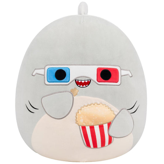Squishmallows - Squishmallows 16" Gordon the Grey Shark with 3D Glasses | Jazwares