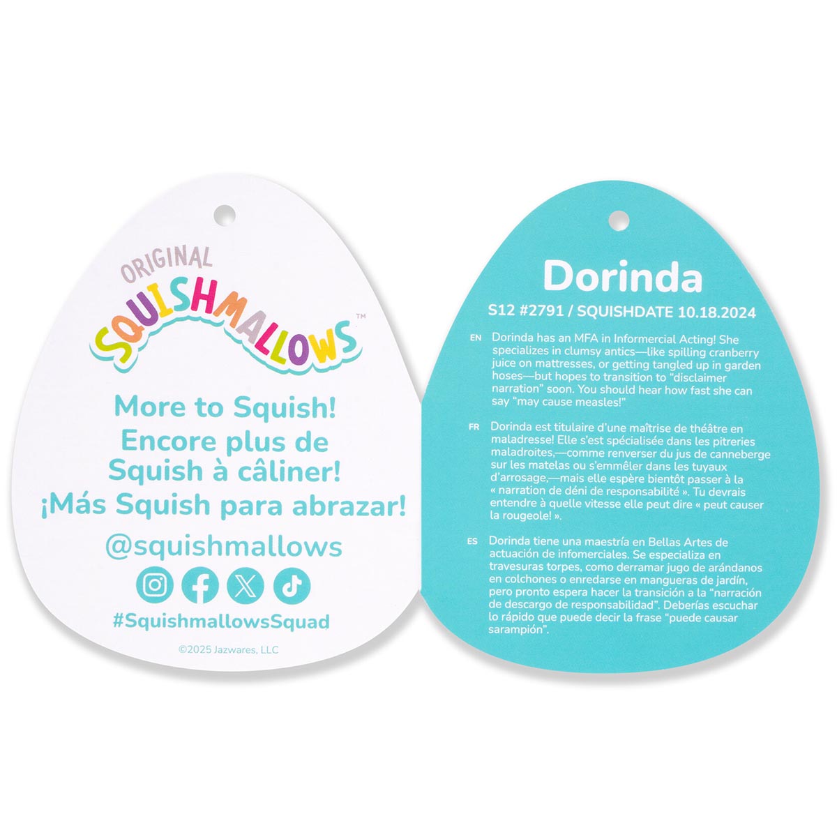 Squishmallows - Squishmallows 12" Dorinda the Lavender Pangolin | Jazwares