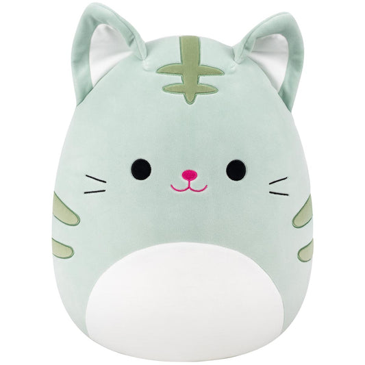 Squishmallows - Squishmallows 16" Chase the Green Tabby Cat | Jazwares
