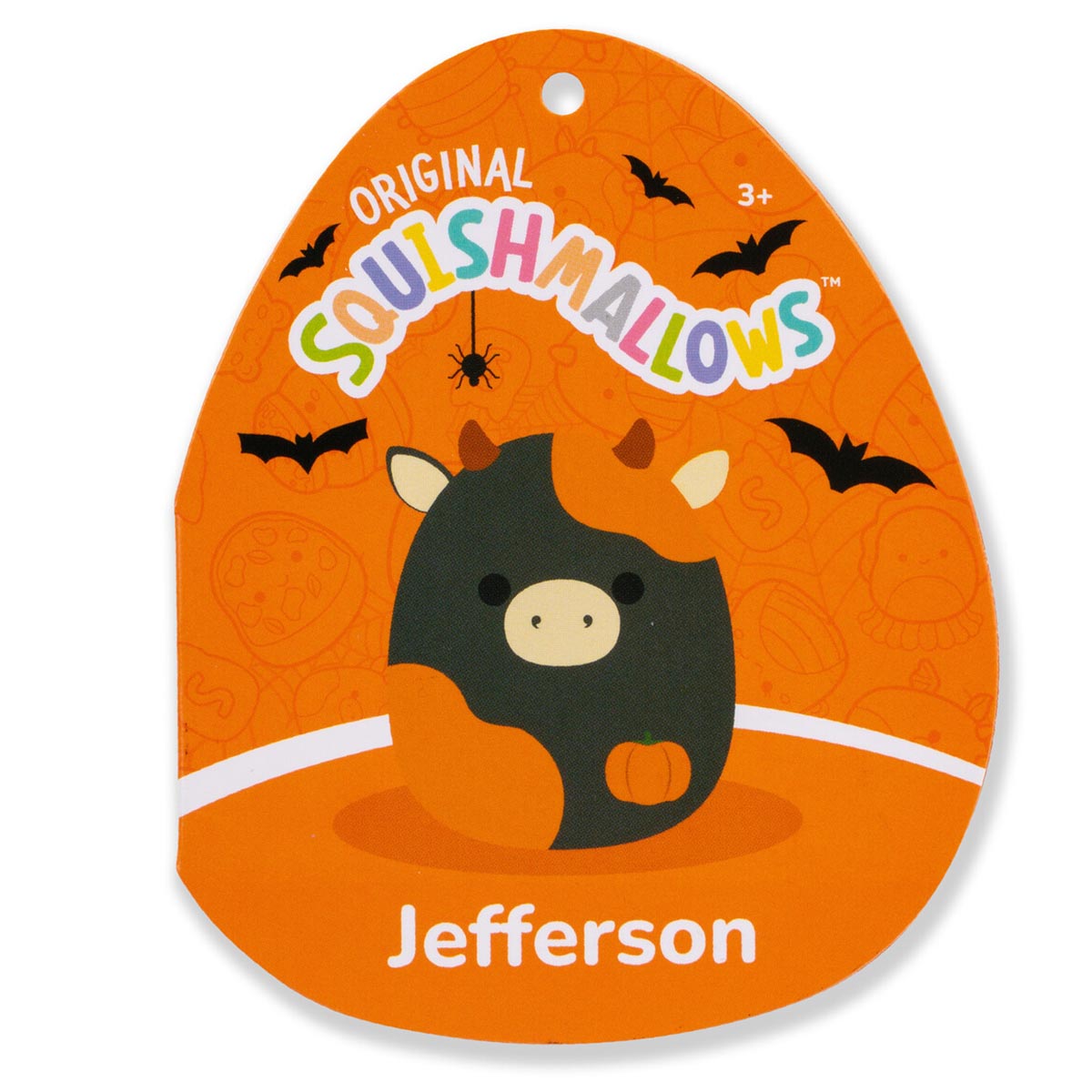 Squishmallows - Squishmallows 14" Jefferson the Black and Orange Cow | Jazwares