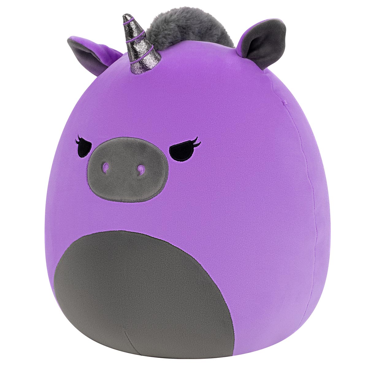 Squishmallows - Squishmallows 14" Velocity the Purple and Black Unicorn | Jazwares