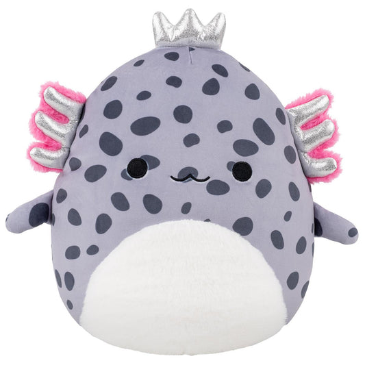Squishmallows - Squishmallows 12" Avana the Spotted Axolotl with Silver Crown | Jazwares