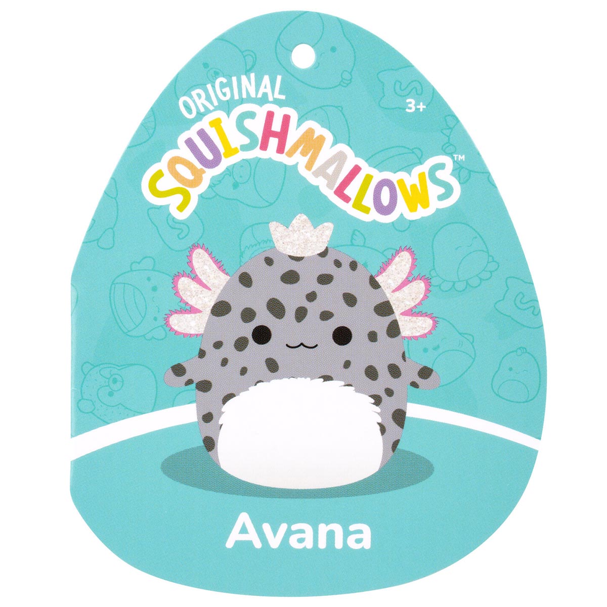 Squishmallows - Squishmallows 12" Avana the Spotted Axolotl with Silver Crown | Jazwares