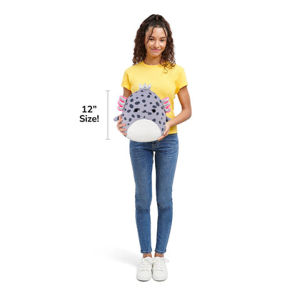 Squishmallows - Squishmallows 12" Avana the Spotted Axolotl with Silver Crown | Jazwares