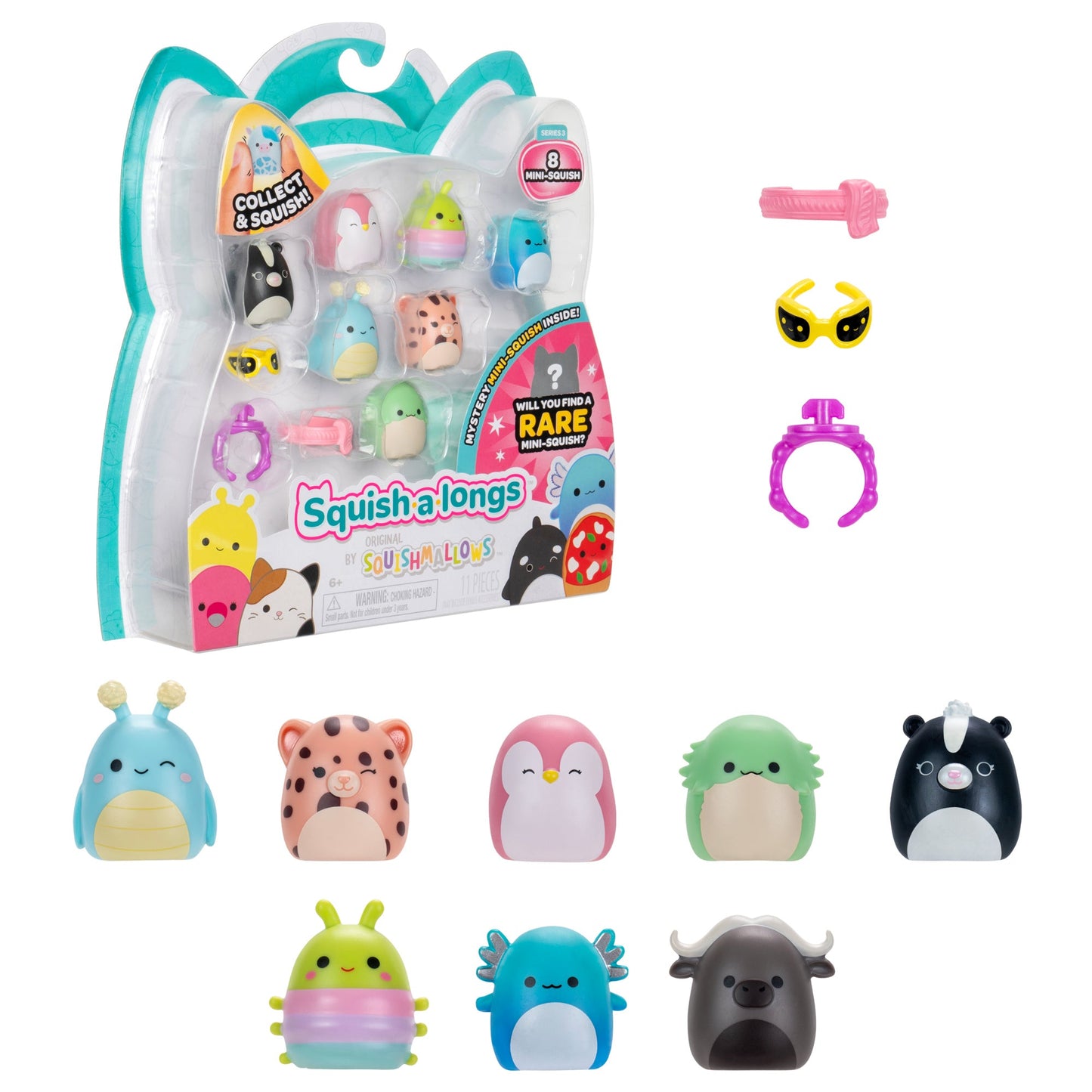 Squishmallows - Squish-a-longs Mini-Squish 8-Pack Style 1 | Jazwares