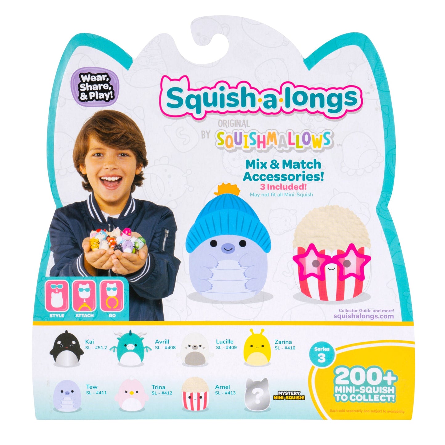 Squishmallows - Squish-a-longs Mini-Squish 8-Pack Style 2 | Jazwares