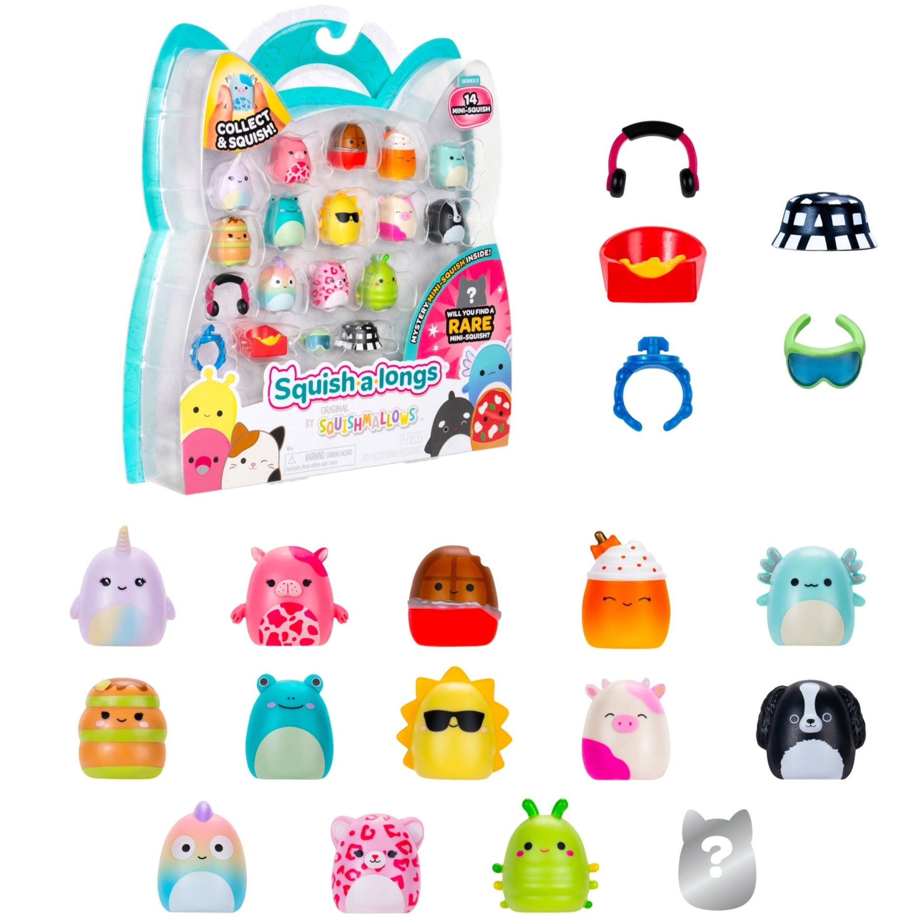 Squishmallows - Squish-a-longs Mini-Squish 14-Pack Style 1 | Jazwares