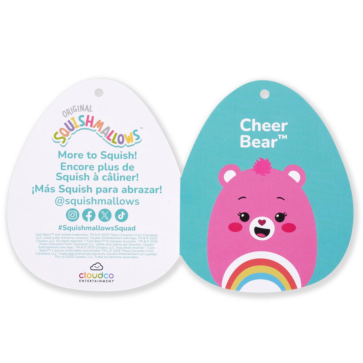 Squishmallows - Squishmallows Care Bears 12-Inch Cheer Bear | Jazwares