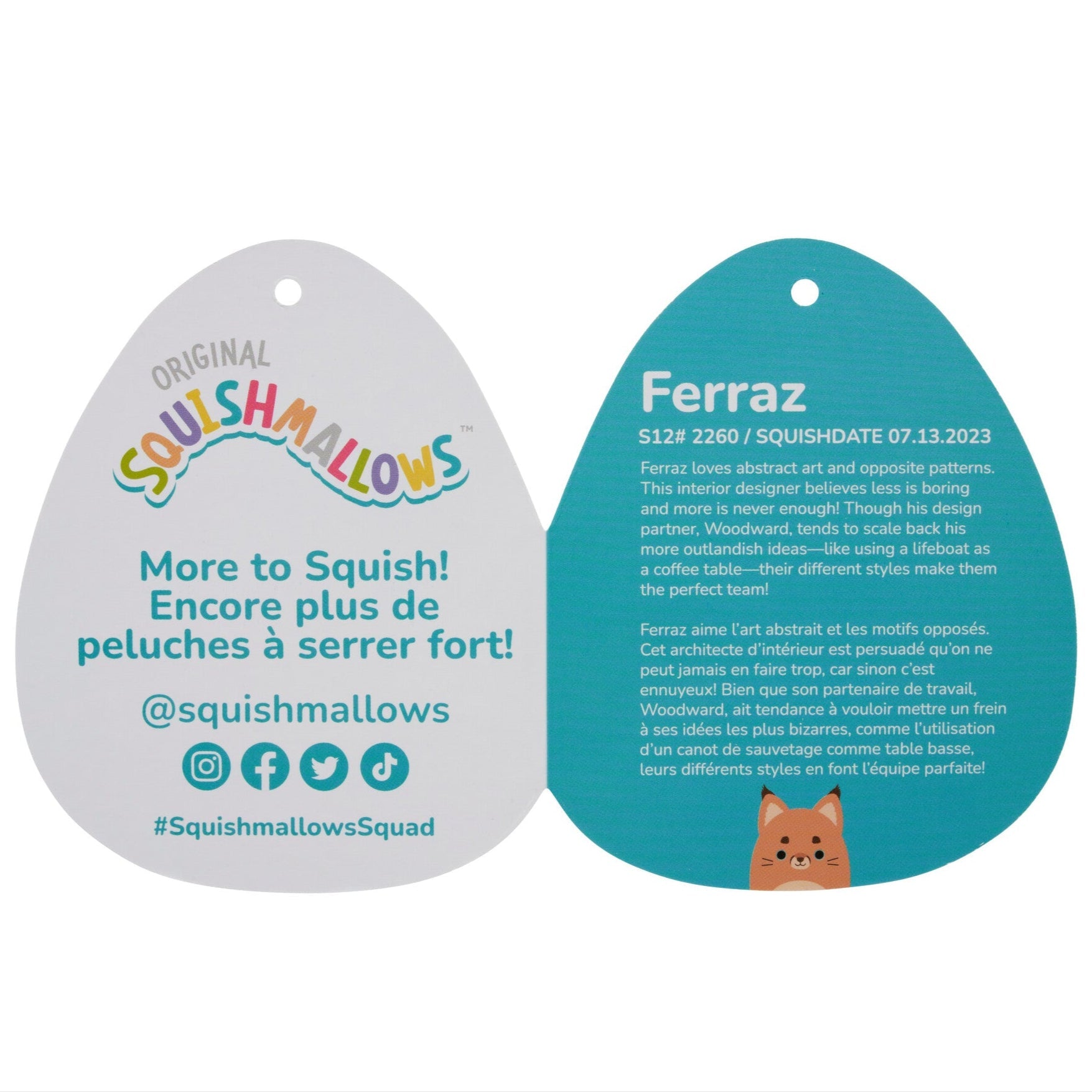 Squishmallows - Squishmallows 12" Ferraz the Orange Caracal Cat | Jazwares