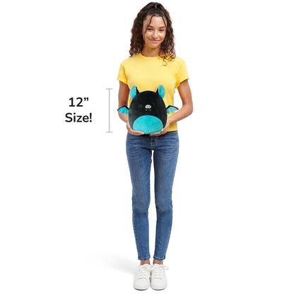 Squishmallows - Squishmallows 12" Aldous the Black and Teal Fruit Bat | Jazwares