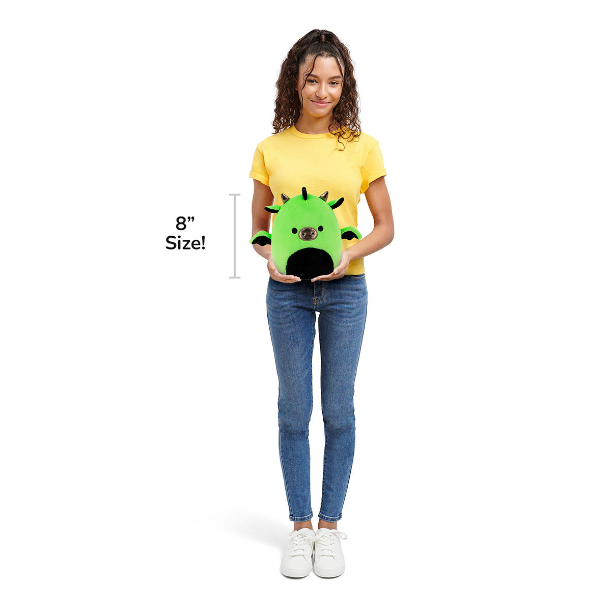 Squishmallows - Squishmallows 8-Inch Excalibur the Neon Green Dragon | Jazwares