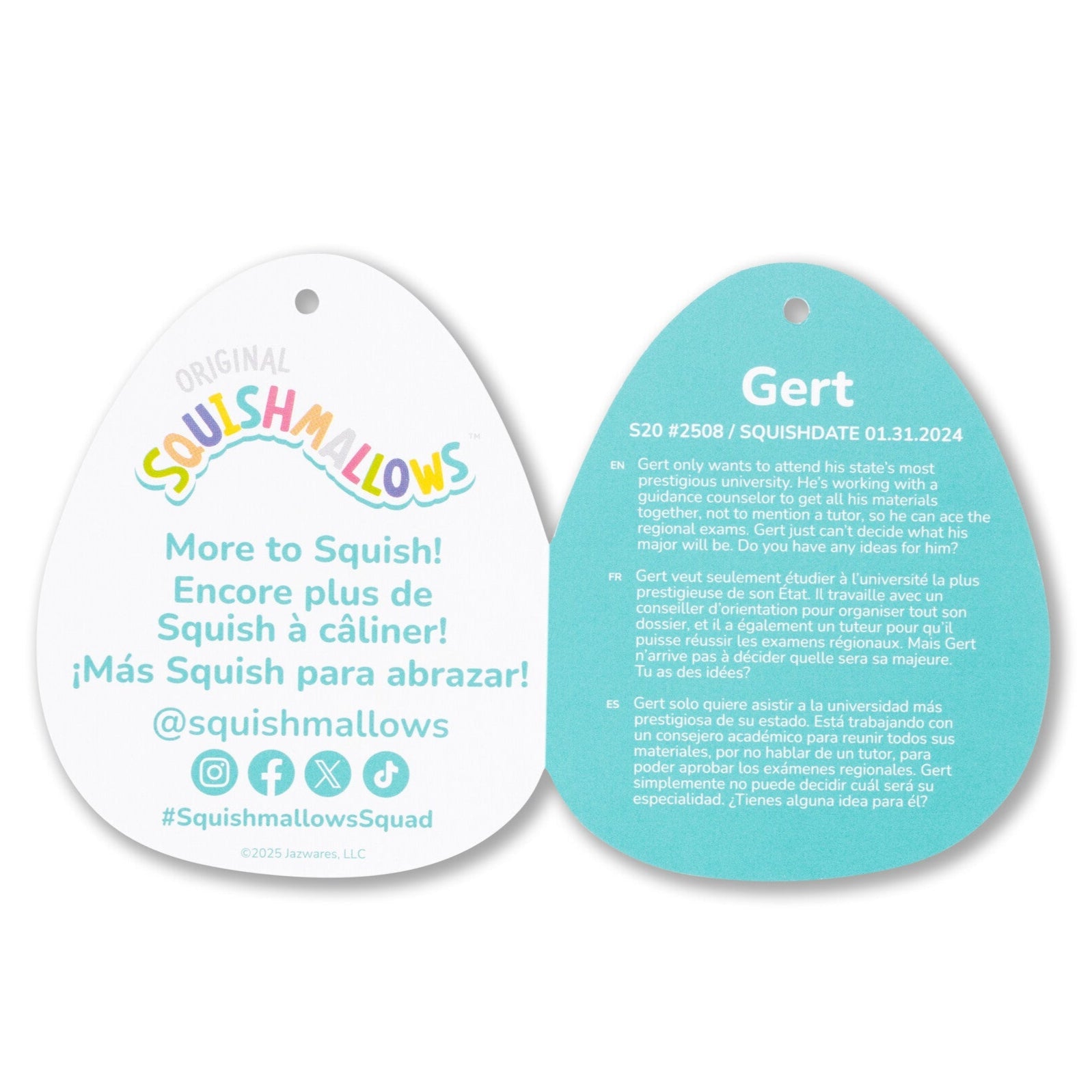 Squishmallows - Squishmallows 20-Inch Gert the Maroon and Black Mushroom | Jazwares