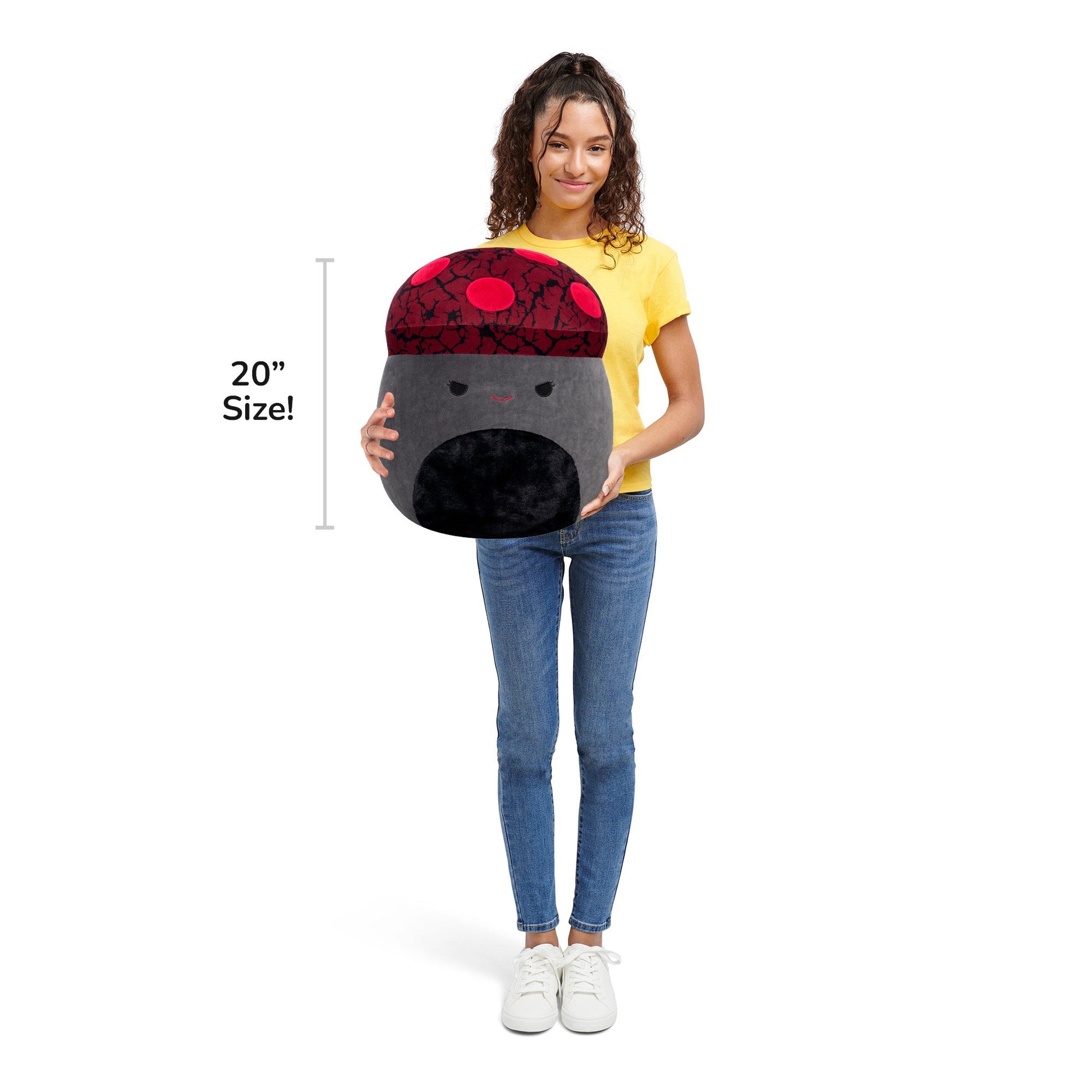 Squishmallows - Squishmallows 20-Inch Gert the Maroon and Black Mushroom | Jazwares