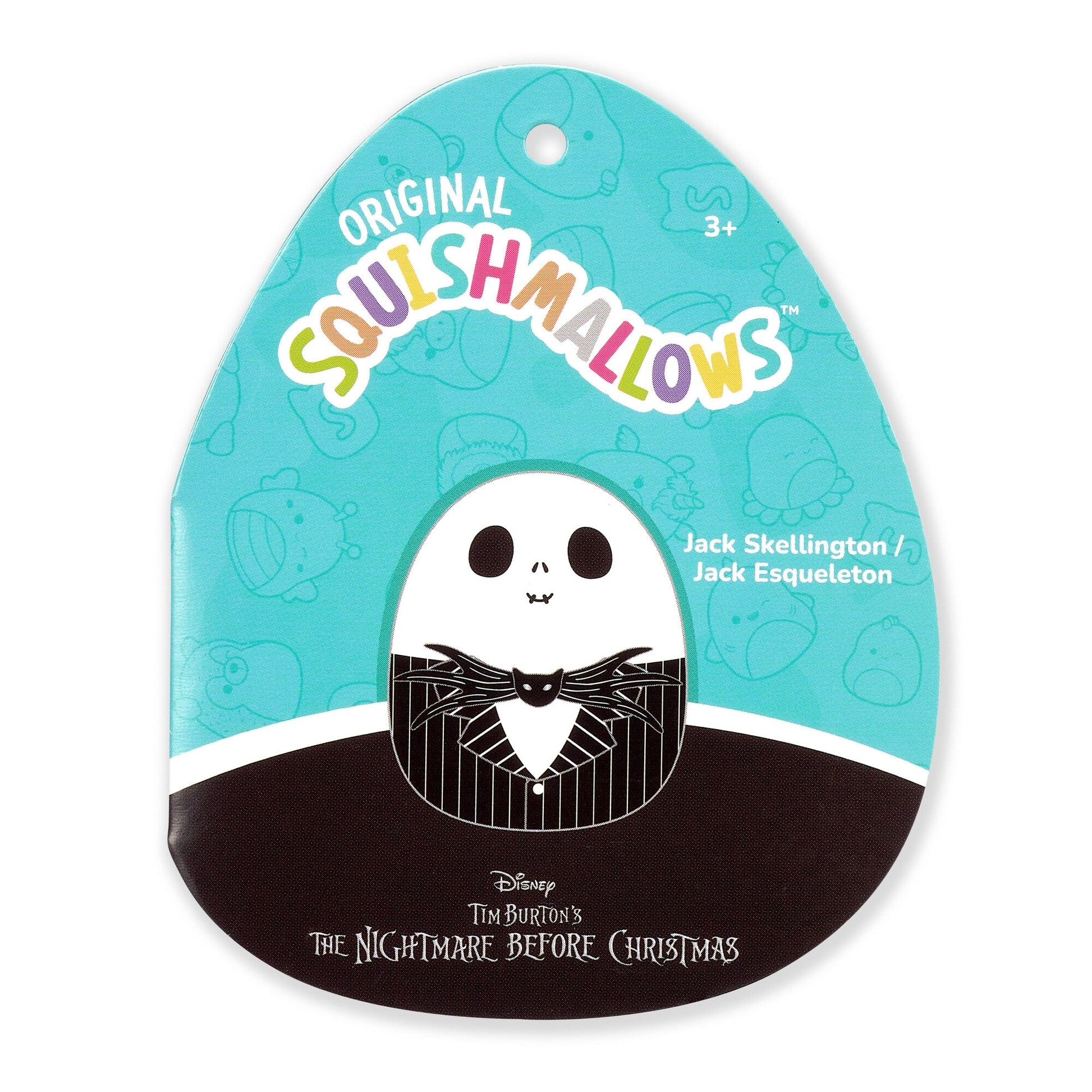 Squishmallows - Squishmallows 3.5-Inch Disney Jack Skellington and Sally Clip 2-Pack | Jazwares
