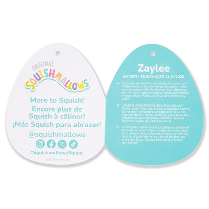 Squishmallows - Squishmallows 5" Zaylee the White Bigfoot with Rainbow Mane | Jazwares