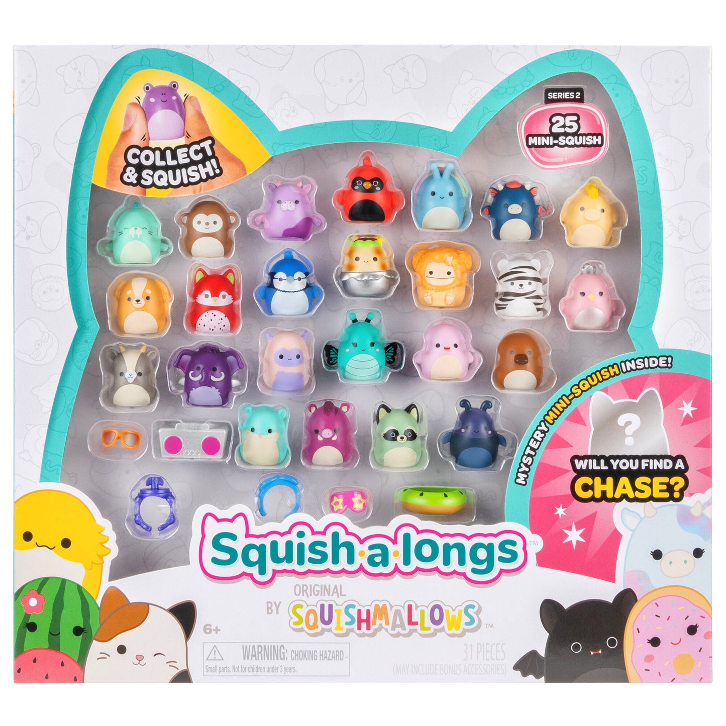Squishmallows - Squish-a-longs Mini-Squish 25-Pack | Jazwares
